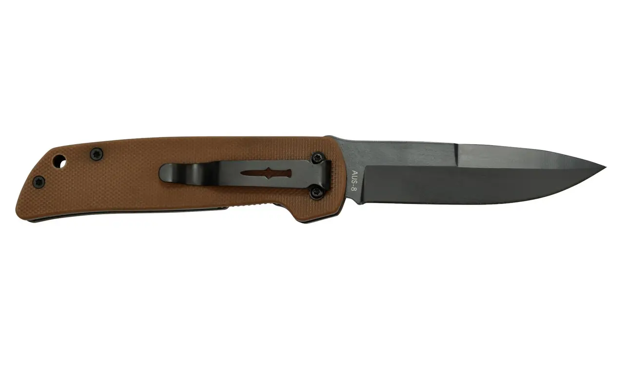 CAMILLUS Cuda Mini 6.75″ Folding Knife, Coyote Brown